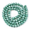 Electroplate Glass Beads Strands X-EGLA-A044-P6mm-B31-3