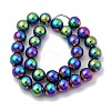 Electroplated Synthetic Non-magnetic Hematite Beads Strands G-H327-D02-05B-3