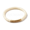 Handmade Polymer Clay Heishi Beads Stackable Stretch Bracelets Set for Women BJEW-JB07451-11