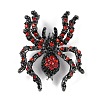 Halloween Spider Alloy Rhinestones Brooches for Party Wear JEWB-S022-08A-3