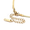Ion Plating(IP) 304 Stainless Steel Herringbone Chain Necklace for Men Women NJEW-E076-03A-G-3