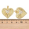 Mother's Day Brass Cubic Zirconia Pendants KK-L251-07G-08-3