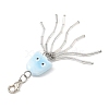 Octopus Porcelain & Glass Pendant Decorations HJEW-JM05047-2