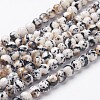 Synthetic Ocean White Jade Bead Strands X-G-J350-8mm-03-1