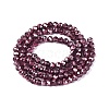 Transparent Electroplate Glass Beads Strands LS-EGLA-Q131-01A-06-2