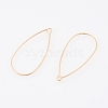 Brass Earring Hooks X-KK-T038-138G-2