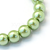 Baking Painted Pearlized Glass Pearl Round Bead Strands HY-Q003-4mm-26-2