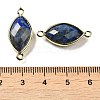 Natural Lapis Lazuli Faceted Connector Charms G-K347-03G-03-3