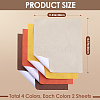 CRASPIRE 8 Sheets 4 Colors Linen Book Covers DIY-CP0010-67A-2