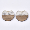 Resin & Walnut Wood Pendants RESI-T023-11I-2