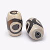 Tibetan 3-Eye dZi Beads  TDZI-G009-E02-2