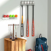 Baseball T Bar Wood Jewelry Display Stands for Necklaces Bracelets Rings ODIS-WH0177-011-5