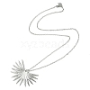 Non-Tarnish 304 Stainless Steel Pendant Necklace for Women NJEW-JN04387-05-4