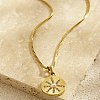 Stylish Stainless Steel Sun Pendant Necklace for Women's Daily Wear JT4959-1-1
