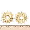 Alloy Stud Earrings EJEW-D300-02G-03-6