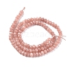 Dyed Natural Malaysia Jade Rondelle Beads Strands X-G-E316-2x4mm-42-8