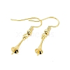 Rack Plating Brass Earring Hooks KK-F839-026G-2