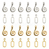 20 Sets 2 Style Alloy Hook and Eye Clasps FIND-YW0007-35-1