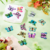 30Pcs 3 Styles Printed Translucent Acrylic  Pendants OACR-TA0003-32-5