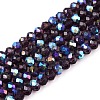 Electroplate Glass Beads Strands LS-EGLA-A044-T3mm-L15-1