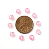 Transparent Pink Acrylic Beads TACR-YW0001-08K-5