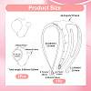 2Pcs Alloy Curb Chain Finger Ring Bracelets for Women BJEW-CY0001-06-2