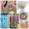 420Pcs 14 Style Transparent Spray Painted Crackle Glass Beads Strands CCG-TA0002-04-9