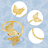 Butterfly Iron Napkin Rings AJEW-WH20070-109G-6