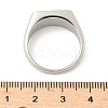 316L Stainless Steel Shell Finger Rings for Women RJEW-U054-01C-P-5