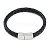 Braided Microfiber Leather Cord Bracelets BJEW-P328-07A-P-1
