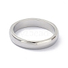 Non-Tarnish 4mm Polished Plain Dome Finger Ring for Girl Women RJEW-C012-06A-P-2