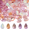 150Pcs 5 Colors Transparent Spray Painted Glass Charms GLAA-SC0001-93-1