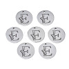 Non-Tarnish 304 Stainless Steel Charms STAS-T059-26P-E-1