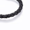 Braided Leather Cord Bracelets BJEW-F347-10B-2