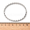 304 Stainless Steel & Rhinestone Bangles for Women BJEW-H644-03P-5
