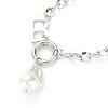 Acrylic Imitation Pearl Pendant Necklaces NJEW-L458-081-2