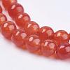 Natural White Jade Bead Strands G-R165-8mm-M2-3