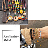 200Pcs 4 Styles Natural Unfinished Wood Beads WOOD-YS0001-04-9