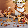 Olycraft 700Pcs 7 Styles Round Natural Wood Beads WOOD-OC0003-67-5