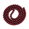 Baking Painted Pearlized Glass Pearl Bead Strands HY-N002-4mm-A13-3