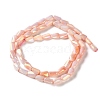 Ombre Effect Dyed Glass Beads Strands GLAA-I059-01F-2