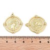 Rack Plating Brass Micro Pave Clear Cubic Zirconia Pendants KK-Z064-21G-3