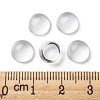 Transparent Half Round Glass Cabochons X-GGLA-R027-8mm-5