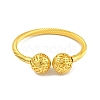 Hollow Round Brass Open Cuff Bangles BJEW-Z074-04G-2