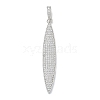 Rack Plating Brass Micro Pave Clear Cubic Zirconia Big Pendants KK-G515-38P-1