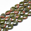 Natural Unakite Bead Strands G-T068-08-1