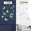 PVC Plastic Luminous Wall Stickers DIY-WH0384-002-5