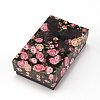 Flower Pattern Cardboard Jewelry Packaging Box CBOX-L007-003A-1