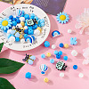  74Pcs Food Grade Eco-Friendly Silicone Beads SIL-TA0001-39-11