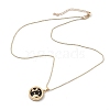 Alloy Rhinestone Pendant Necklaces NJEW-H306-A01-G-4